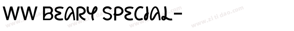 WW Beary Special字体转换